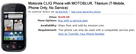 Buy Motorola CLIQ