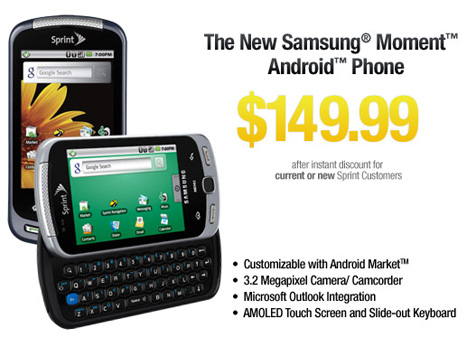 Buy Sprint Samsung Moment
