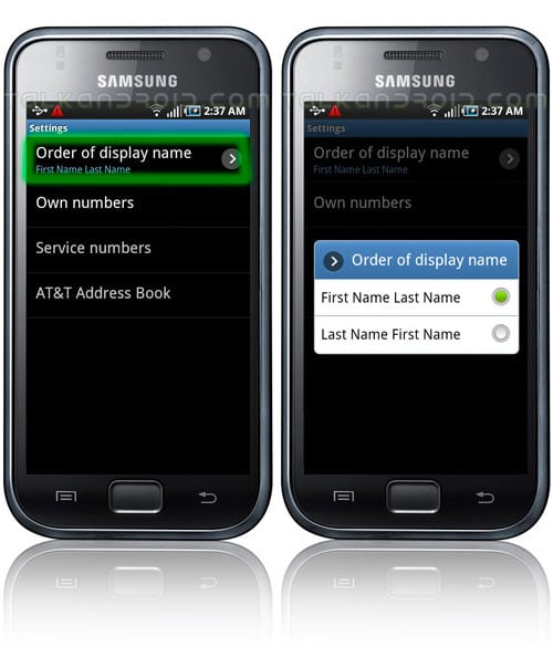 ordernames
