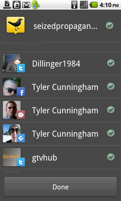 TweetDeck account control