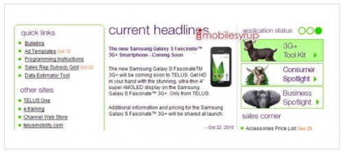 Telus Samsung Fascinate