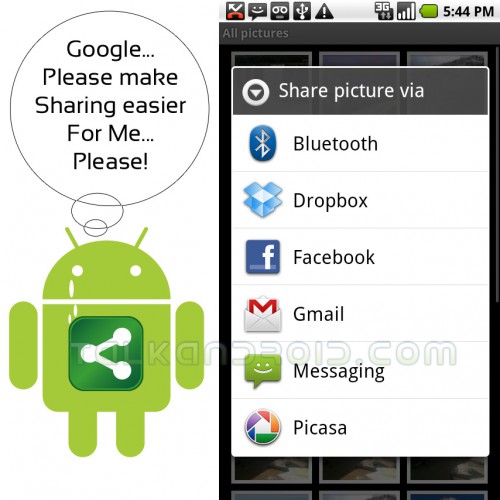 android sharing