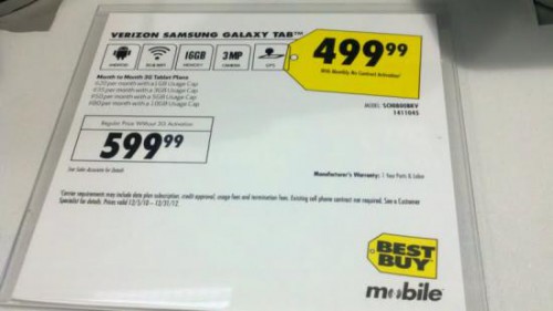 vzw galaxy tab