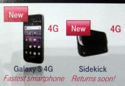 sidekick 4g android. Sidekick 4G, Samsung Galaxy S