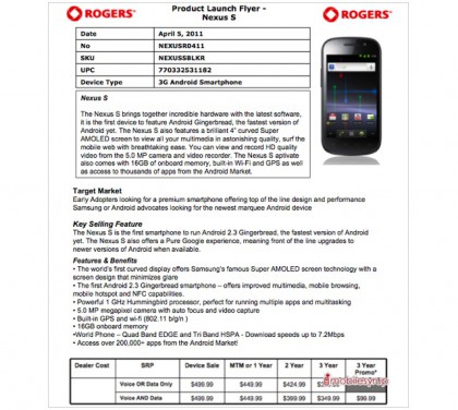 rogers-nexus-s-pricing rogers-nexus-s-pricing