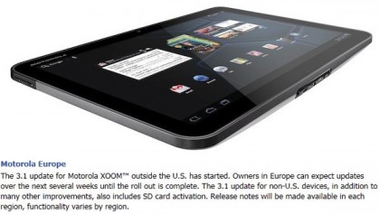 xoom 3.1 update xoom 3.1 update