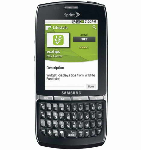  ... Replenish goes Beta Sprint-Samsung-Replenish-Android-green-phone-2