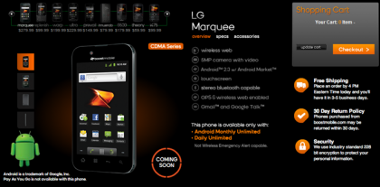  Boost Mobile Announces LG Marquee Smartphone For $280