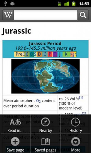 Wikepedia app