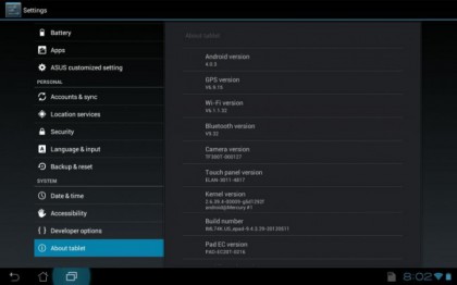 ASUS Transformer Pad TF300 gets minor update ASUS Transformer Pad TF300 gets minor update