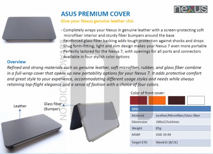 Official Nexus 7 Dock and Premium Leather Case Images Leaked Official Nexus 7 Dock and Premium Leather Case Images Leaked