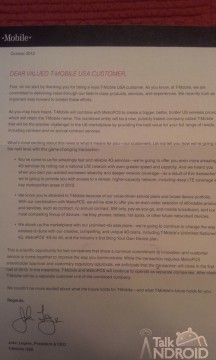T Mobile sends out letter to its customers regarding potential MetroPCS merger T Mobile sends out letter to its customers regarding potential MetroPCS merger