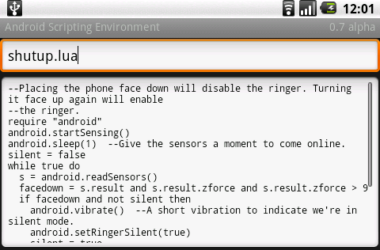 Google Announce Android Scripting Environment 5