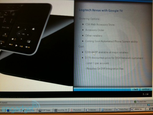 Logitech Revue with Google TV coming out September 29 for $299? 5