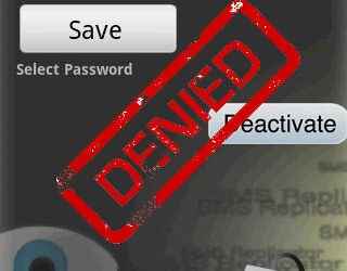 Secret sms replicator denied