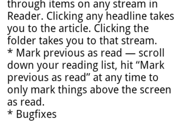 Official Google Reader For Android Gets An Update, v 0.9.2 Adds Widget Support 3
