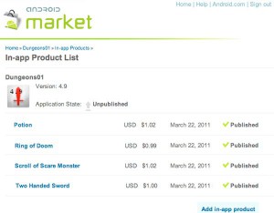 Android In-app Billing will launch next week, developer testing started 5
