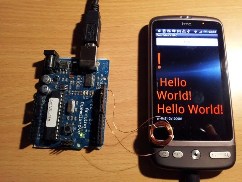 Communication between Android and Arduino, NFC on the cheap 4