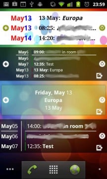 Quick2 View Google And Touchdown Exchange Calendars In Quick Agenda For Android 6
