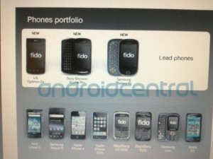 Fido To Add Samsung Galaxy Q, LG Optimus 2X And Sony Ericsson Xperia Pro To The Lineup 3