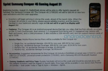 RadioShack Ready for Sunday's arrival of the Samsung Conquer 4G 14