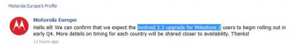 Android 2.3 Upgrade for Milestone 2 Confirmed for Q4 5
