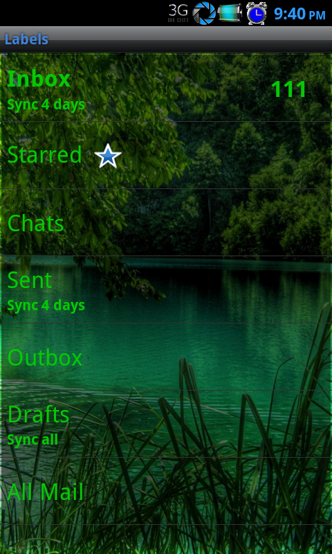 Transparent Gmail, Google Voice, Pandora, Market and More [courtesy of XDA] 4