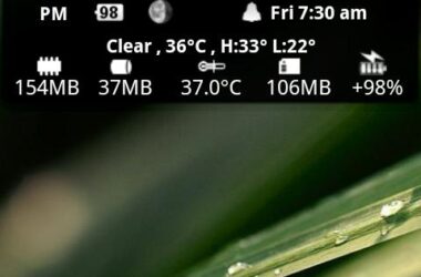 Polish Up Your Home Screen With Smoked Glass Clock Widget For Android 4