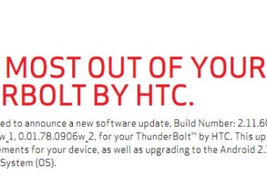 HTC Thunderbolt Gingerbread update (2.11.605.5) is back and ready to go 4
