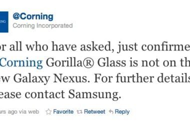 Galaxy Nexus Will Not Have Gorilla Glass 7