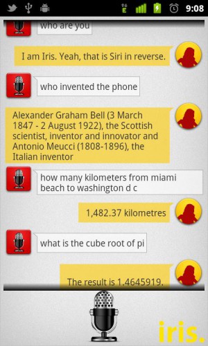 Meet Iris - "Yeah, that is Siri in reverse." 7