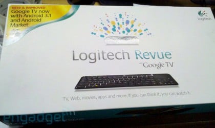 Logitech Revue Packaging Gets Android 3.1 Sticker 4