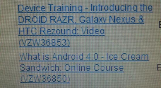 Verizon Galaxy Nexus Training Memo Leaked 2