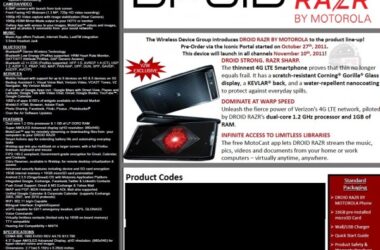 It's official: DROID RAZR to launch November 10 on Verizon Wireless 63