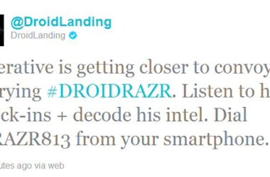 @DroidLanding gives 1st clues to major DROID RAZR contest 47