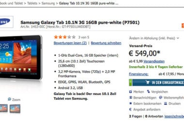 Samsung Appeases German Court Ruling, Modifies Galaxy Tab And Calls It The "Galaxy Tab 10.1N" 5