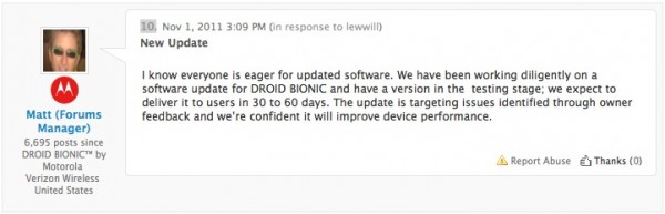 Droid Bionic OTA Update In The Works? Possibly Due Within 30 to 60 Days 3