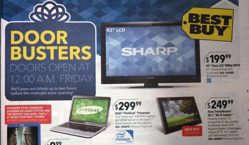 Black Friday at Best Buy - More Like Tablet Blowout Friday 4
