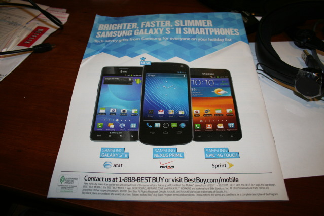 Silly Best Buy, It's Galaxy Nexus not "Nexus Prime" 4