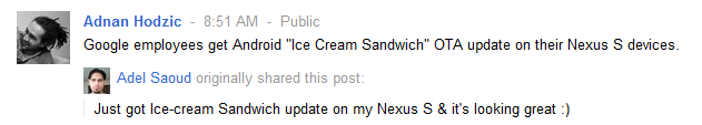 Google Begins Official Testing Process Of Android 4.0 On Nexus S... For Google Employees Only 4