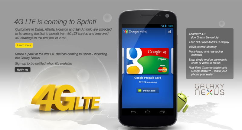 Sprint Galaxy Nexus Rumor: April 15th Release Date 3