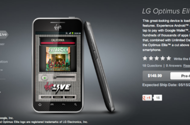 LG Optimus Elite Up For Pre-Order on Virgin Mobile USA 7