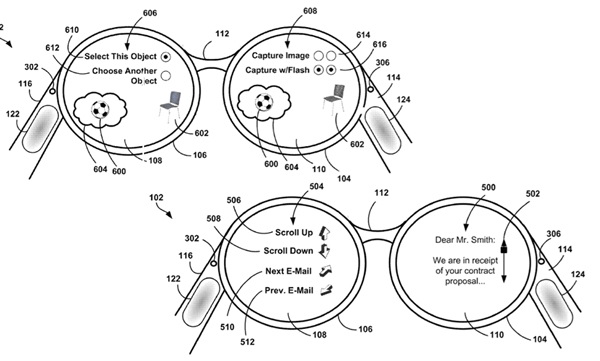 Google receives patent for Project Glass trackpad 2