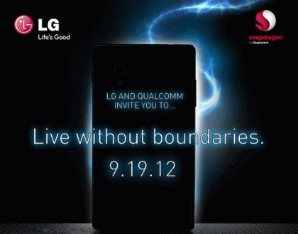 LG and Qualcomm will show us how to 'live without boundaries' on September 19th 4