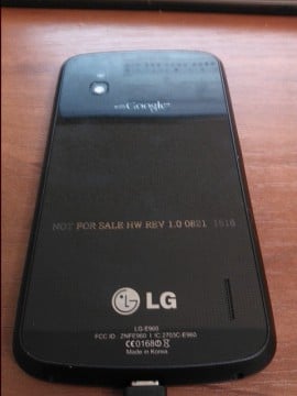 Newest LG Nexus leaked pictures reveal more of its design 5