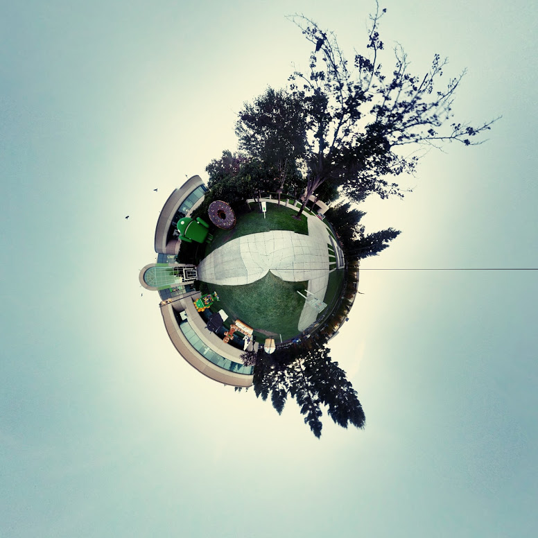 Photo Sphere does tiny planet version of Android HQ 4