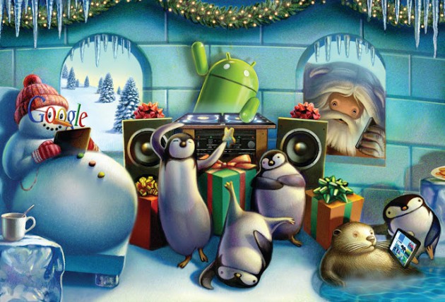 Nexus_igloo_front (1) Android themed Holiday Cards now available for sharing or using as a wallpaper 4