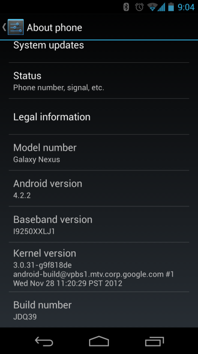 Android 4.2.2 (JDQ39) for takju Galaxy Nexus now available to download ...