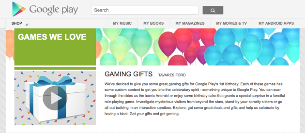 Google Play Store Birthday