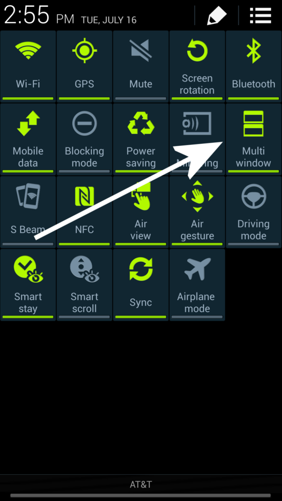 Multi Window Display Android How to enable, move, hide, and edit the Multi Window app tray on the ...